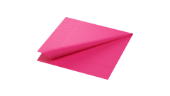 Duni-Zelltuch-Serviette, 24x24cm,3-lagig 1/4 Falz, fuchsia