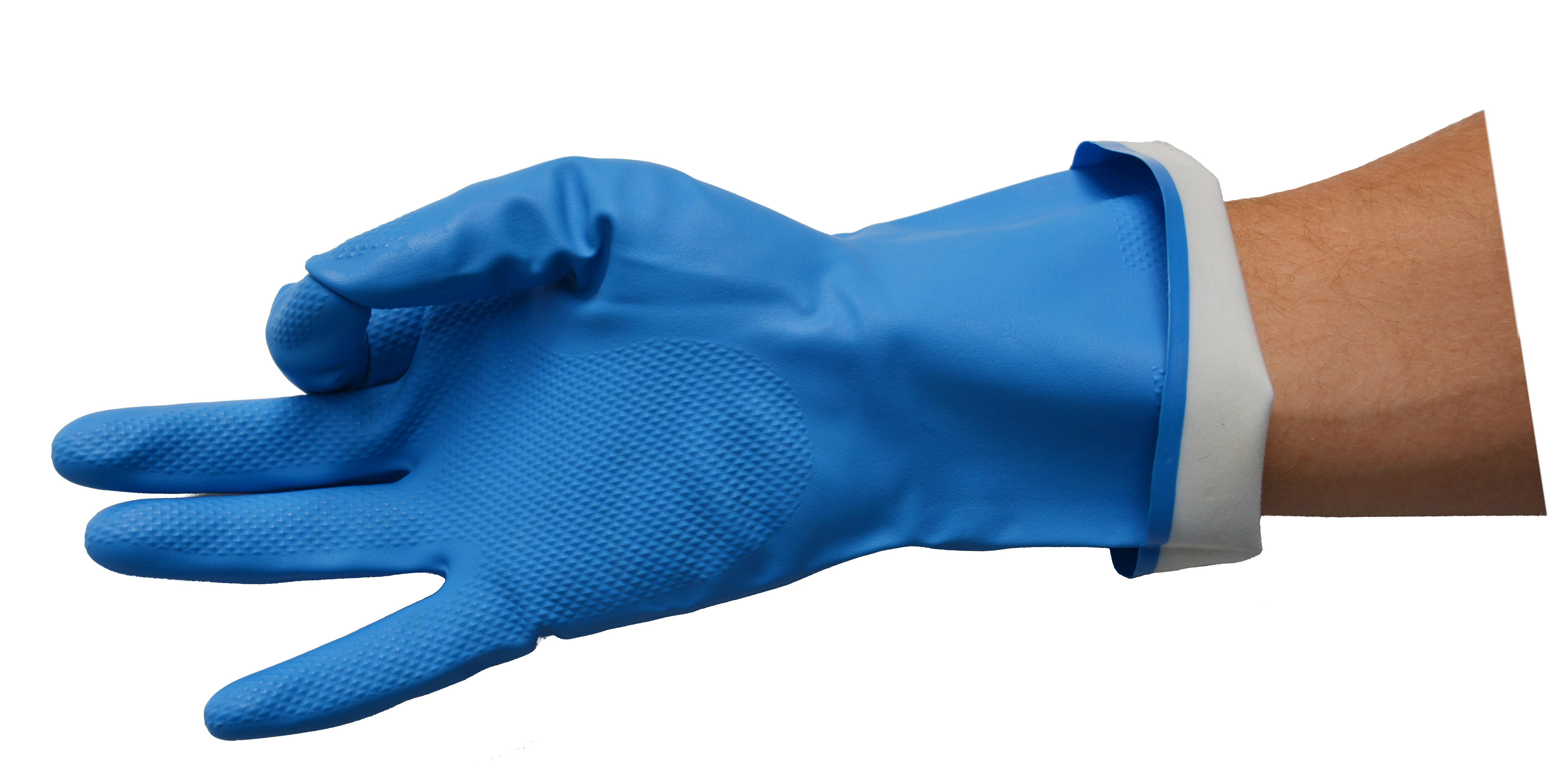 Nitril-Handschuh, MAPA Ultrafood 495, Stulpe 32cm, blau, Größe M(7)