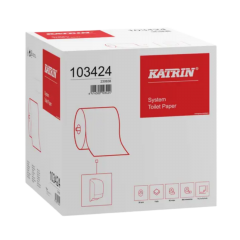 Katrin Classic, System Toilettenpapier wei&szlig;, 2-lagig, 800 Blatt/Rolle