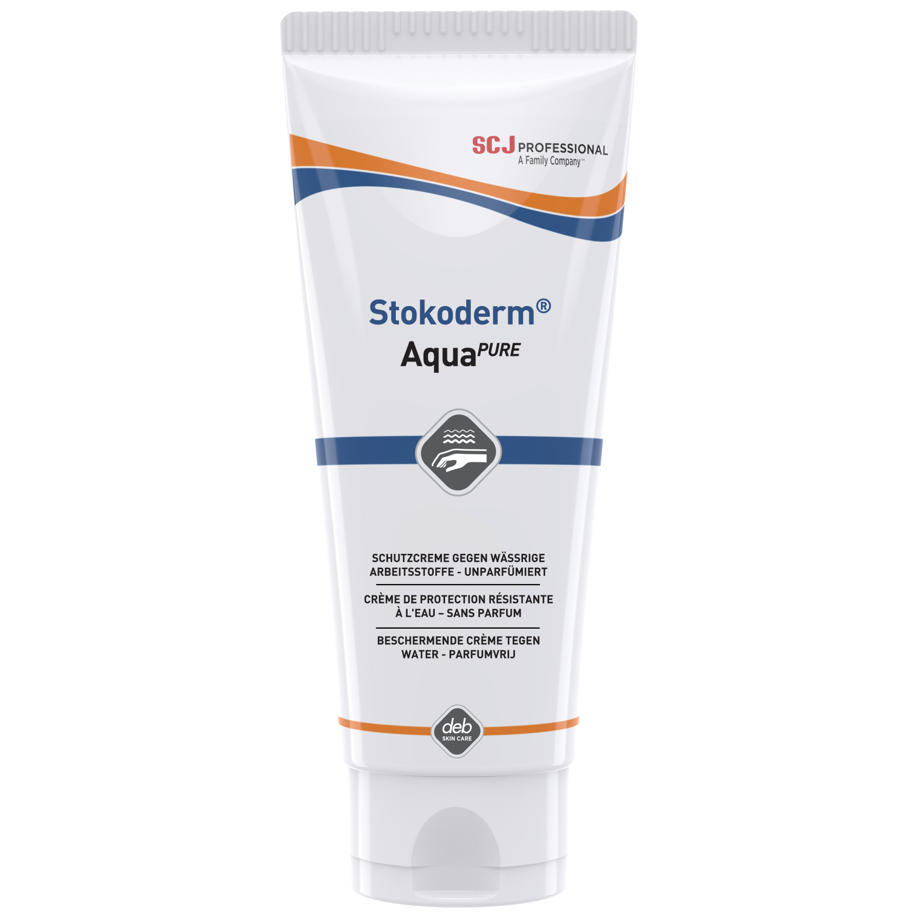 Hautschutzcreme, parfümfrei, Stokolan Aqua Pure, 100ml Tube