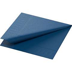 Duni-Zelltuch-Serviette, 24x24cm,3-lagig 1/4 Falz, dunkelblau