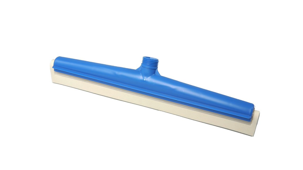 Hygiene-Wasserschieber, blau HACCP, 400mm, Gummi weiß