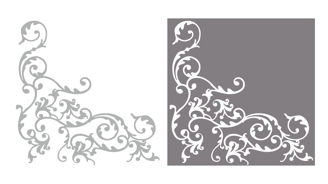 Linclass-Serviette, 40x40cm, 1/4-Falz, 'Pomp' silber/wei&szlig;