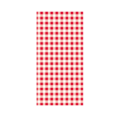 Linclass Mitteldecke, 80x80cm, 'Karo' rot