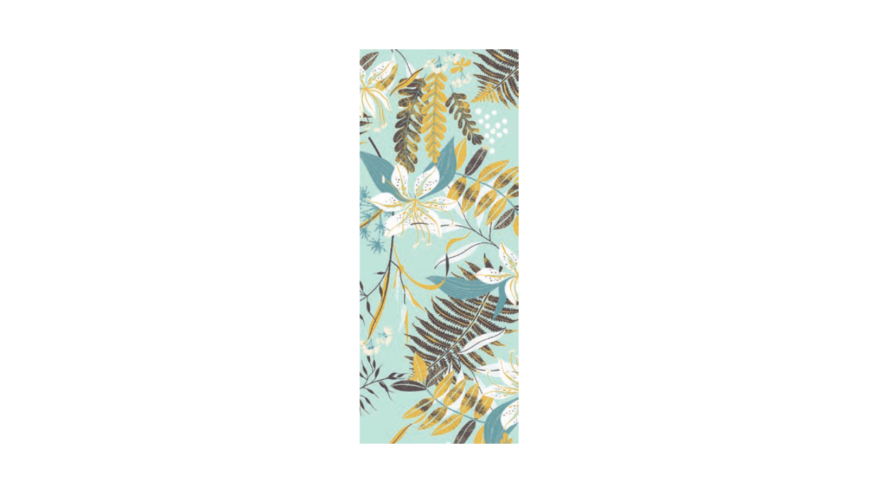 Linclass-Tischläufer, 0,40x24m, 'Hennes' blaugrau