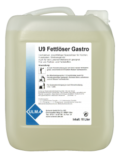U9 Fettlöser Gastro, Hochkonzentrat, flüssig, 10 Liter