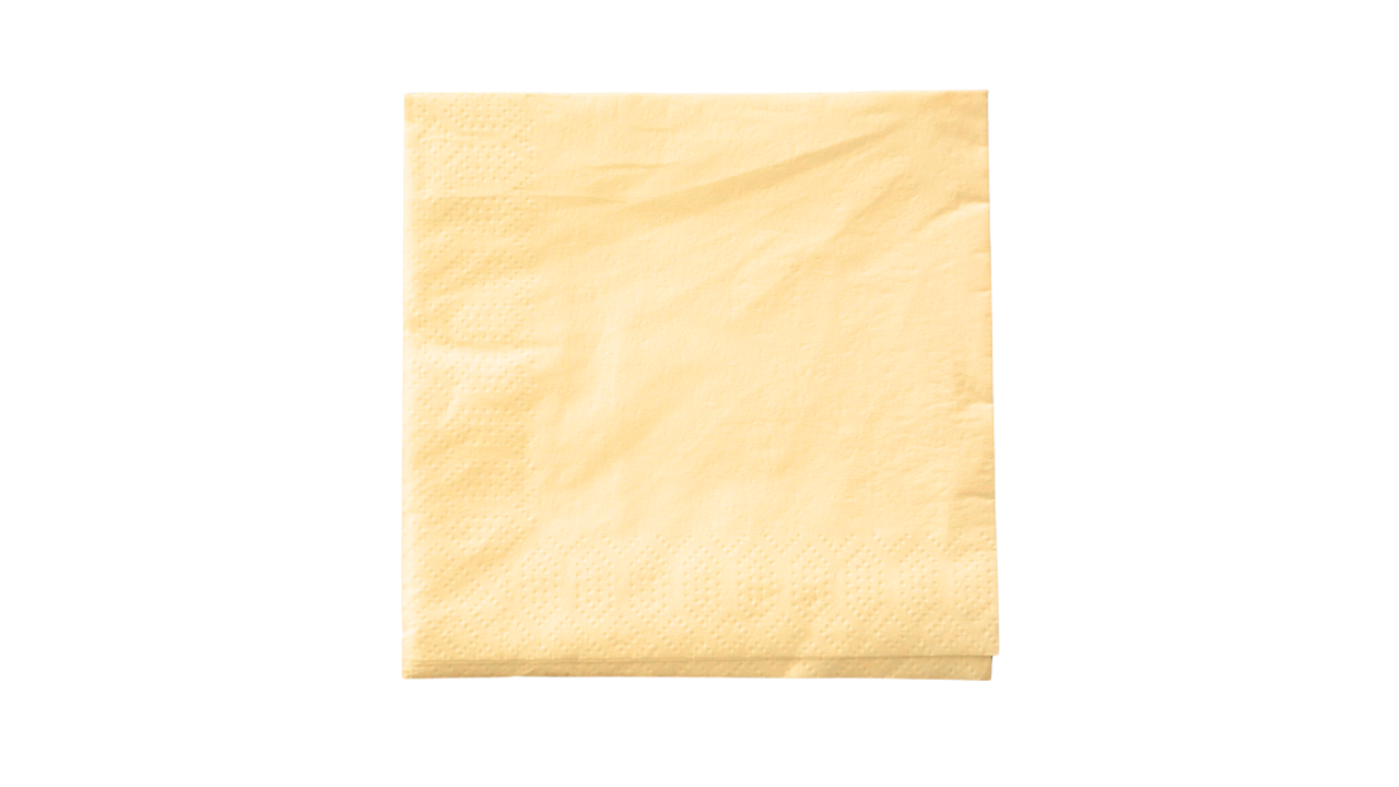 ASEO-Zelltuch-Serviette, 33x33cm, 2-lagig, 1/4 Falz, creme