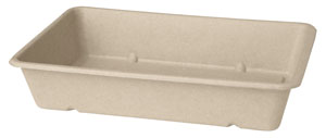 Duni-Meal Menübox Bagasse, 230,5x156,5x46mm, 1200ml, braun