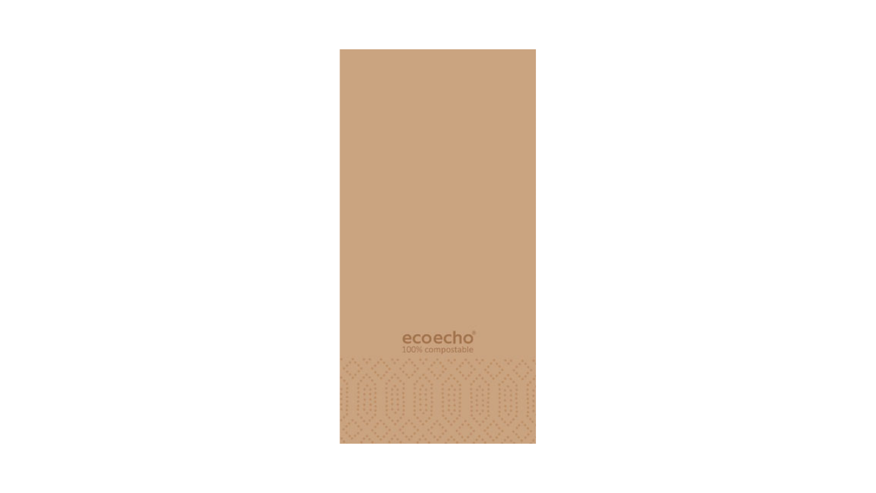 Duni-Zelltuch-Serviette, 40x40cm,3-lagig 1/8 Buchfalz, EcoEcho