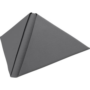 Dunilin-Servietten, 40x40cm, 1/4-Falz, granite grey