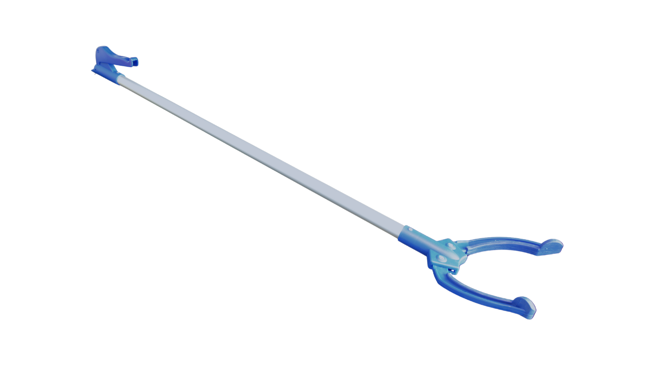 Vielzweckgreifer-M&uuml;llzange, aus Kunststoff und Aluminium, 100cm