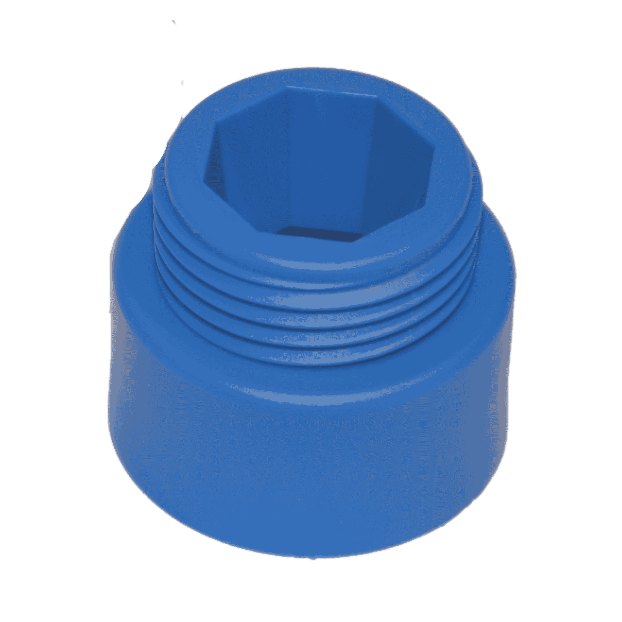 Adapter f&uuml;r Hygiene-Stiel, &uml;von Haug B&uuml;rsten&uml;, blau