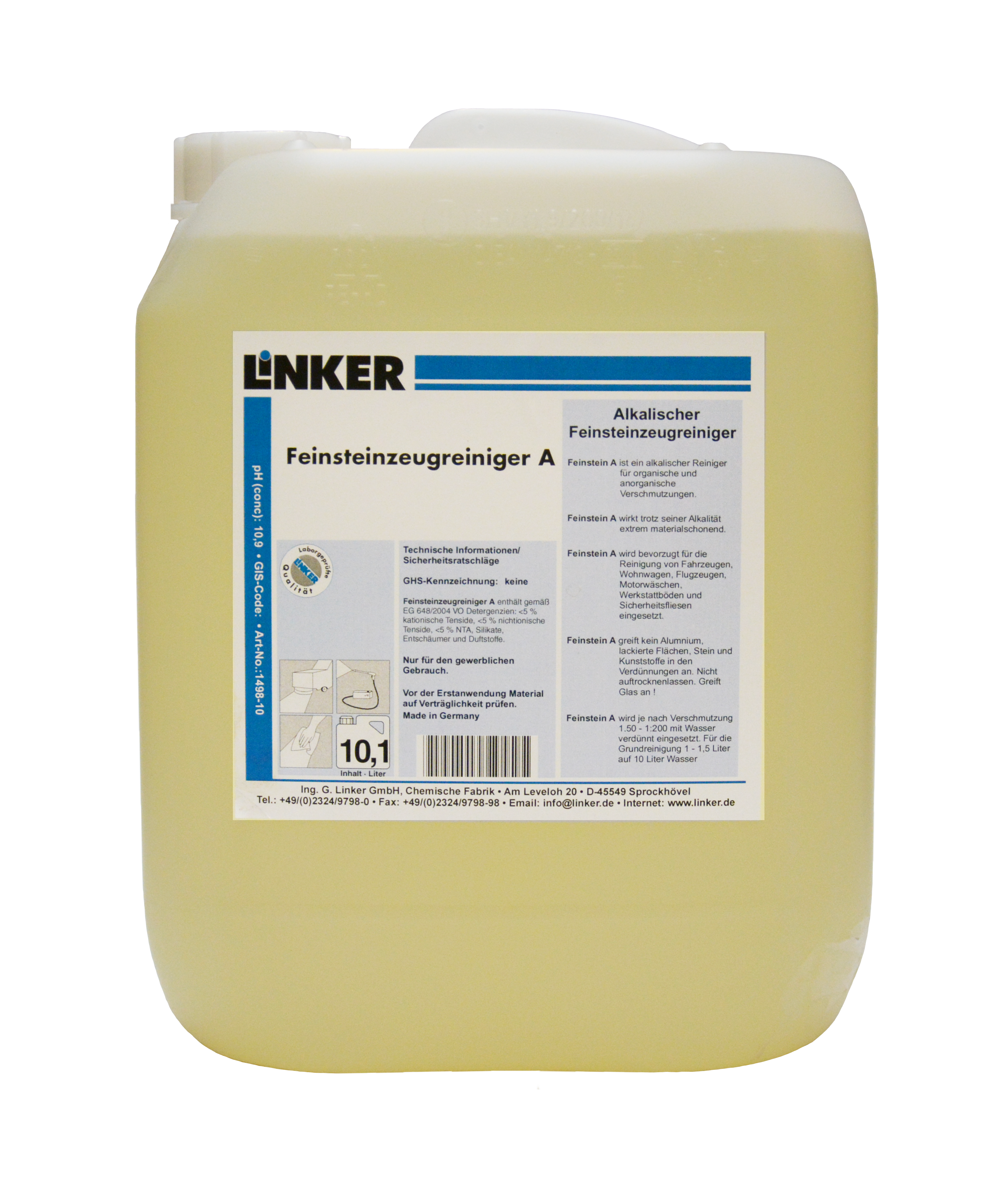 Feinsteinzeugreiniger A, flüssig, 10 Liter