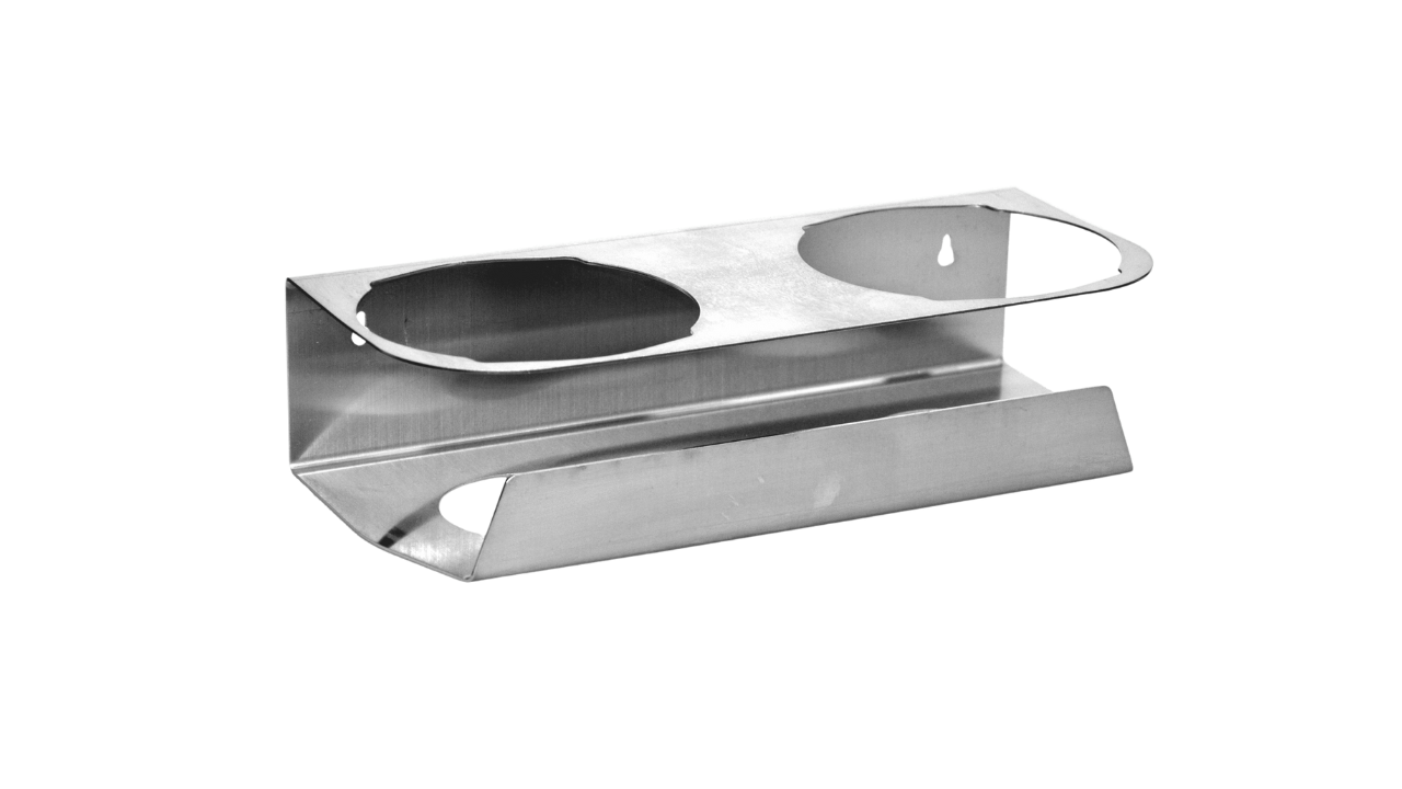 Hygienebar Schuster, Edelstahl, für 2 Liter Flaschen &amp; 1 Liter Sprühflaschen