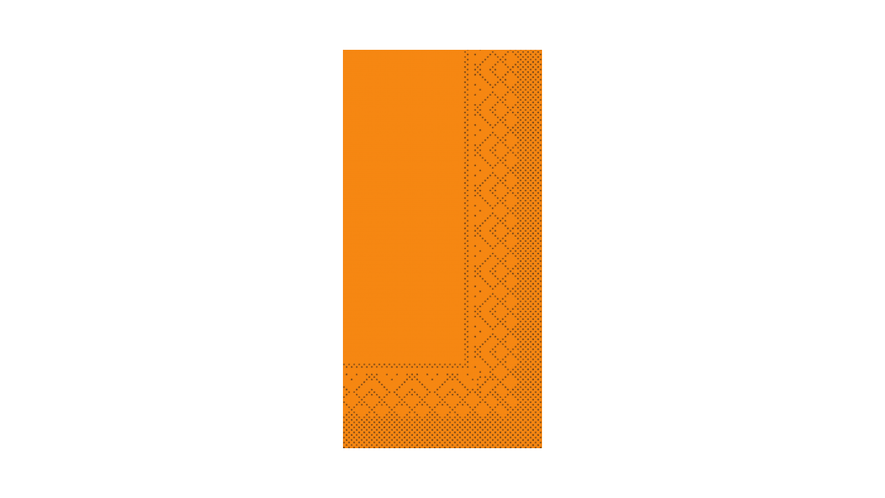 Mank-Zelltuch-Serviette, 40x40cm,3-lagig 1/8 Kopffalz, curry