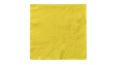 Mank-Zelltuch-Serviette, 33x33cm,3-la 1/4 Falz, gelb