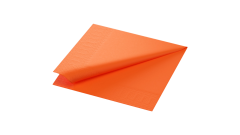 Duni-Zelltuch-Serviette, 40x40cm,3-l 1/4 Falz, sun orange