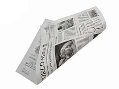 Pergament-Ersatz, 1/8 Bogen, 25x38cm, 'Newspaper'