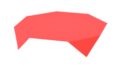 Dunicel-Mitteldecke, 84x84cm, rot