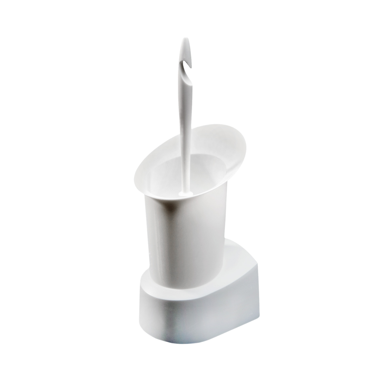 WC Garnitur, Kunststoff,zur Wandmontage, WC-Rundkopfb&uuml;rste, wei&szlig;