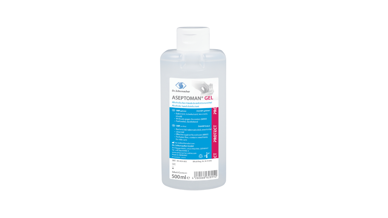 H&auml;ndedesinfektionsgel Aseptoman Gel, 500ml