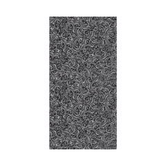 Linclass Mitteldecke, 80x80cm, 'Lias' schwarz-silber