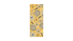 Linclass-Tischläufer, 0,40x24m, 'Hilde' gelb-schwarz