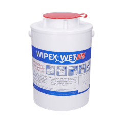 Feuchttuchspender-Eimer-Wipex-Wet, Kunststoff, blau/wei&szlig;