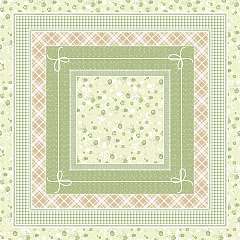 Linclass-Mitteldecke, 80x80cm, 'Hermine' natur