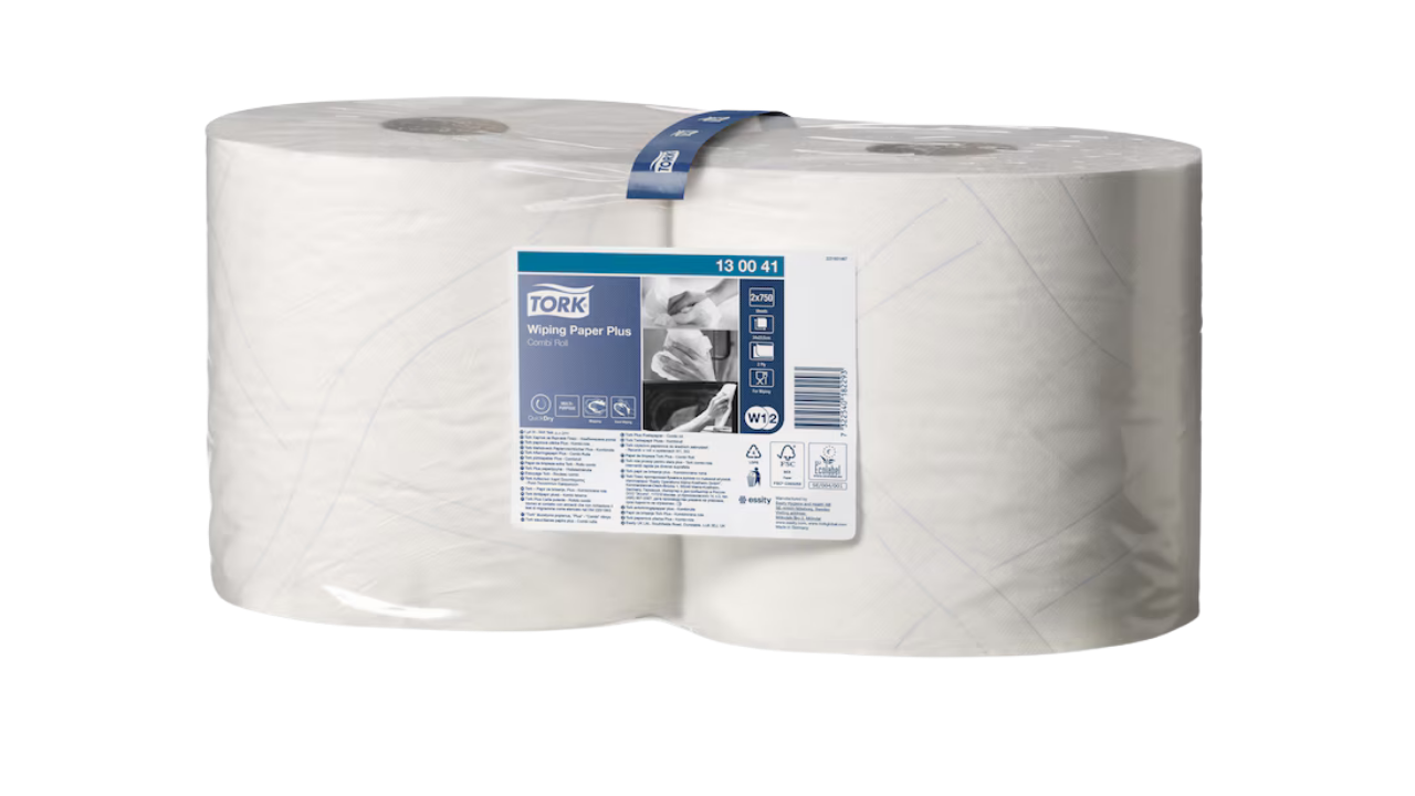 Tork Wischtuch Advanced, Gro&szlig;rolle, hwei&szlig;, 2-lagig, 24x34cm, 255m, W1/2