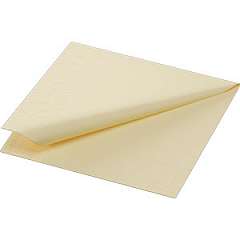 Duni-Zelltuch-Serviette, 24x24cm,3-lagig 1/4 Falz, creme