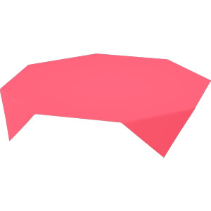 Dunicel-Mitteldecke, 84x84cm, rot