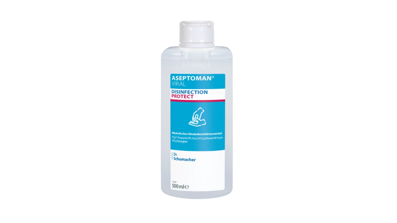 H&auml;ndedesinfektion Aseptoman Viral, 500ml