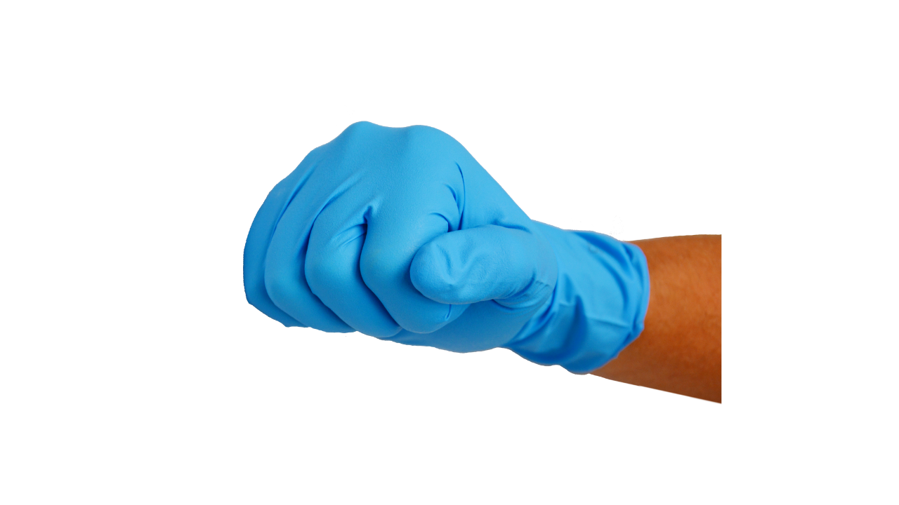 Nitril-Handschuhe,'High Risk', Größe -M- blau