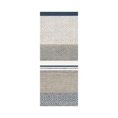 Linclass-Tischl&auml;ufer, 0,40x24m, 'Lagos', beige/blau