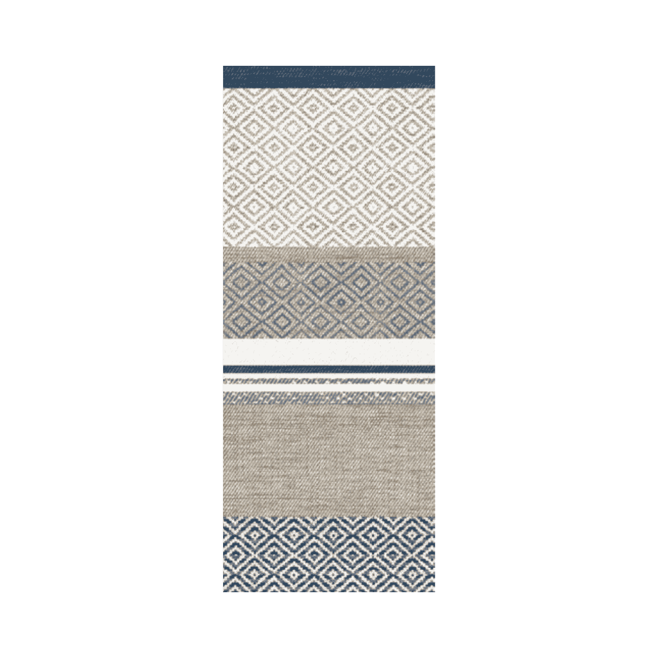 Linclass-Tischl&auml;ufer, 0,40x24m, 'Lagos', beige/blau