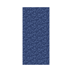 Linclass Mitteldecke, 80x80cm, Pearl Coating, 'Gala' blau