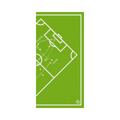 Linclass Mitteldecke, 80x80cm, 'Fu&szlig;ballfeld'