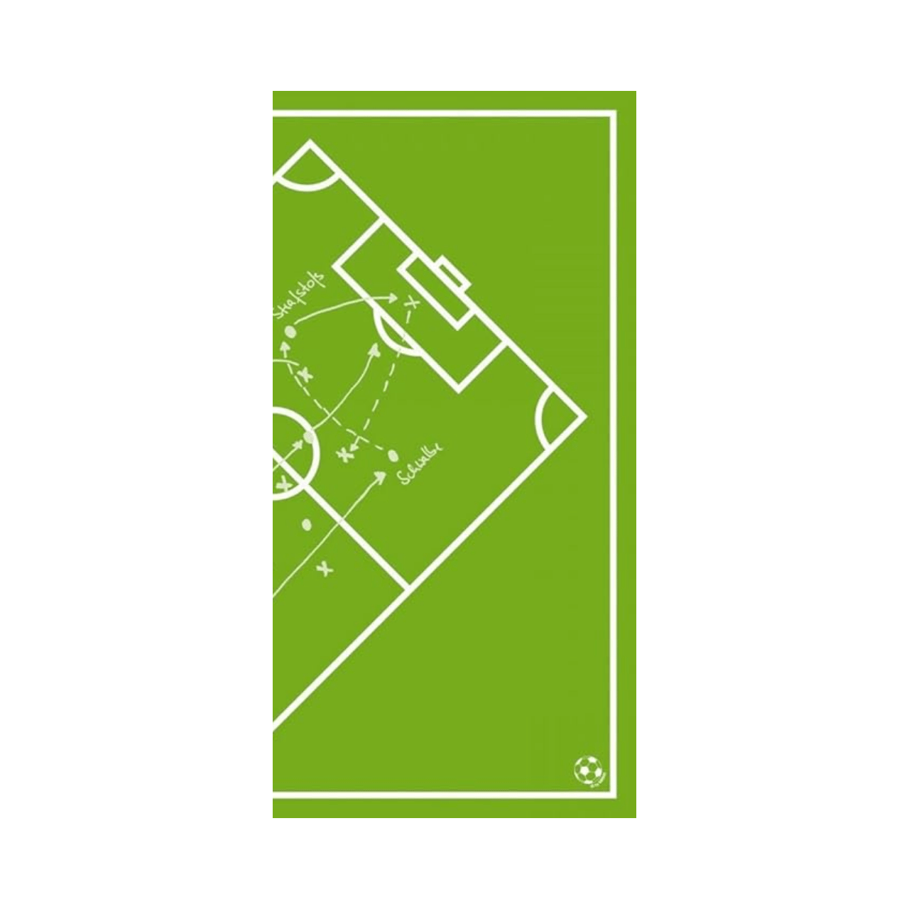 Linclass Mitteldecke, 80x80cm, 'Fu&szlig;ballfeld'