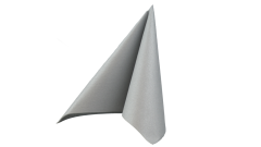 Airlaid-Serviette, 40x40cm, 1/4 Falz, silber