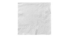 Mank-Zelltuch-Serviette, 33x33cm,3-la 1/4 Falz, weiß