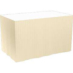 Dunicel-Table-Skirting, 72cmx4m, selbstklebend, cream