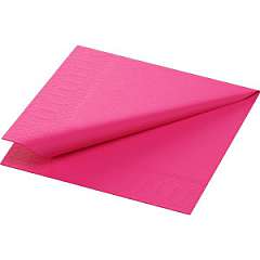Duni-Zelltuch-Serviette, 24x24cm,3-lagig 1/4 Falz, fuchsia