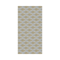 Linclass Mitteldecke, 80x80cm, 'Doris' gold-silber