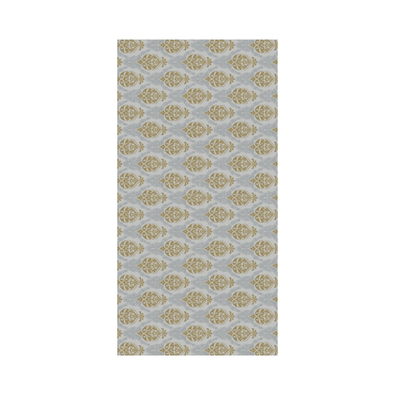 Linclass Mitteldecke, 80x80cm, 'Doris' gold-silber