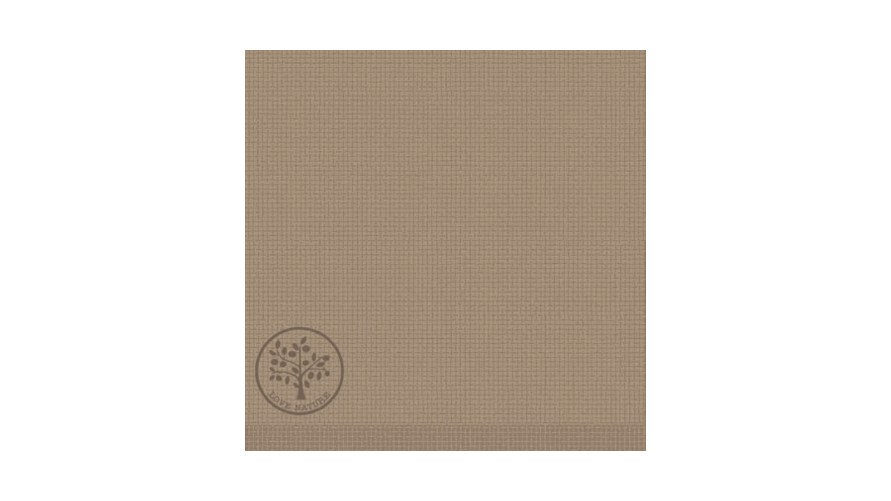 Linclass-Serviette, 40x40cm, 1/4-Falz, 'Love Nature-Jute' beige-grey