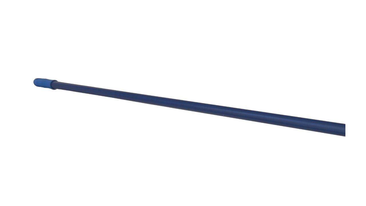Glasfiberstiel,mit Griff blau,f Klapp- halter, Padhalter, 1400mm, &Oslash;23,5mm blau
