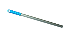 Aluminiumstiel,mit Griff blau,f. Klapp- halter,L&auml;nge 1400mm,&Oslash;23,5mm, alu