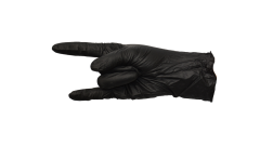 Nitril-Handschuhe, puderfrei, Größe -XXL-, schwarz