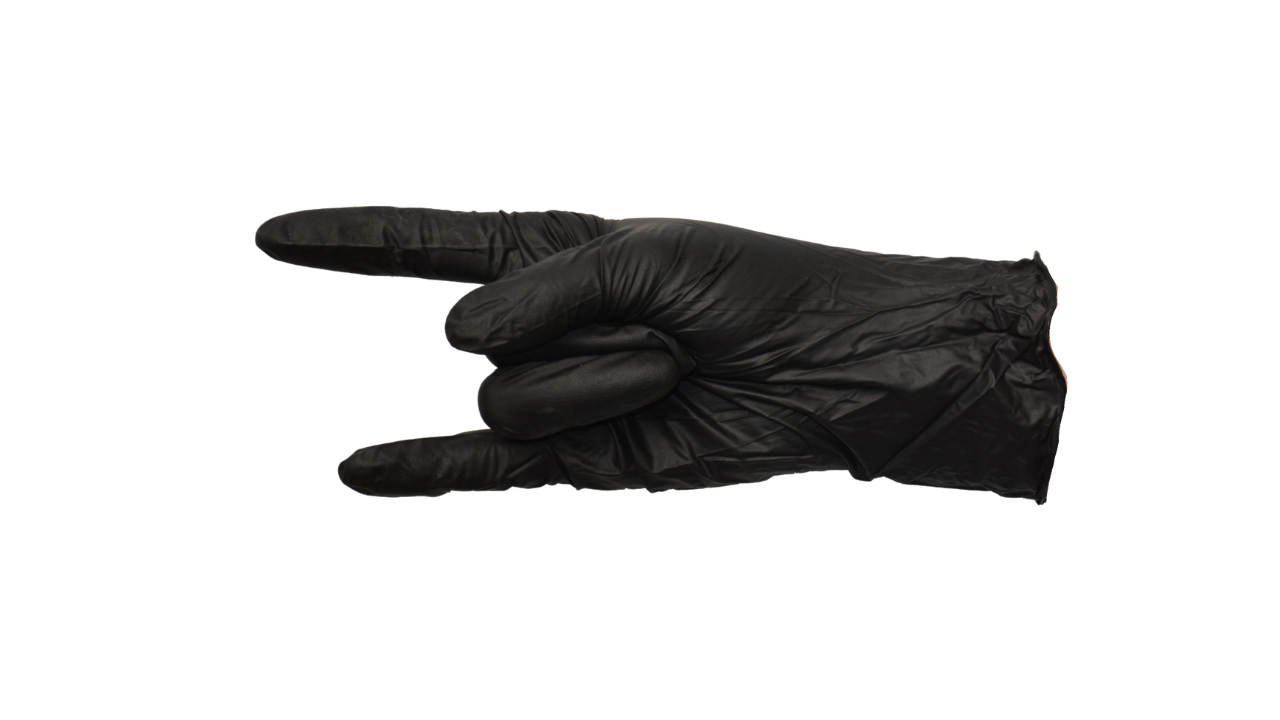 Nitril-Handschuhe, puderfrei, Größe -XXL-, schwarz